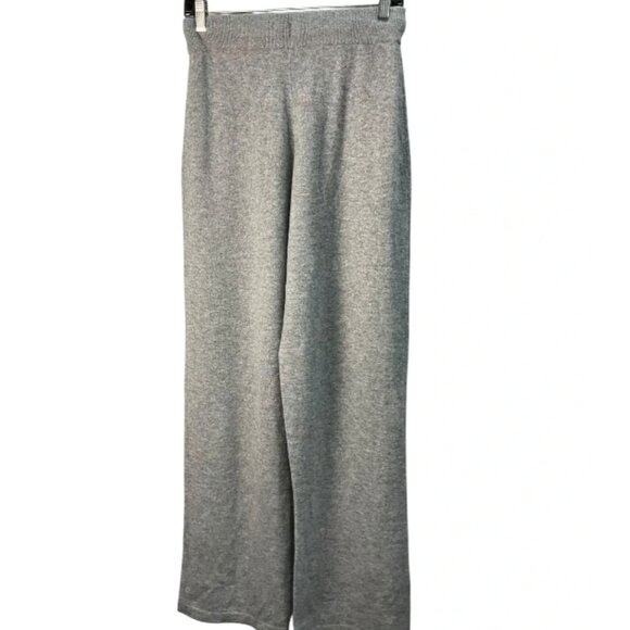 Alo Cashmere High-Waist Wide Leg Pant in Dove Grey Heather Size Small - Picture 3 of 7